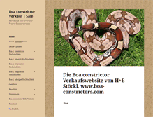Tablet Screenshot of boa-constrictor.com